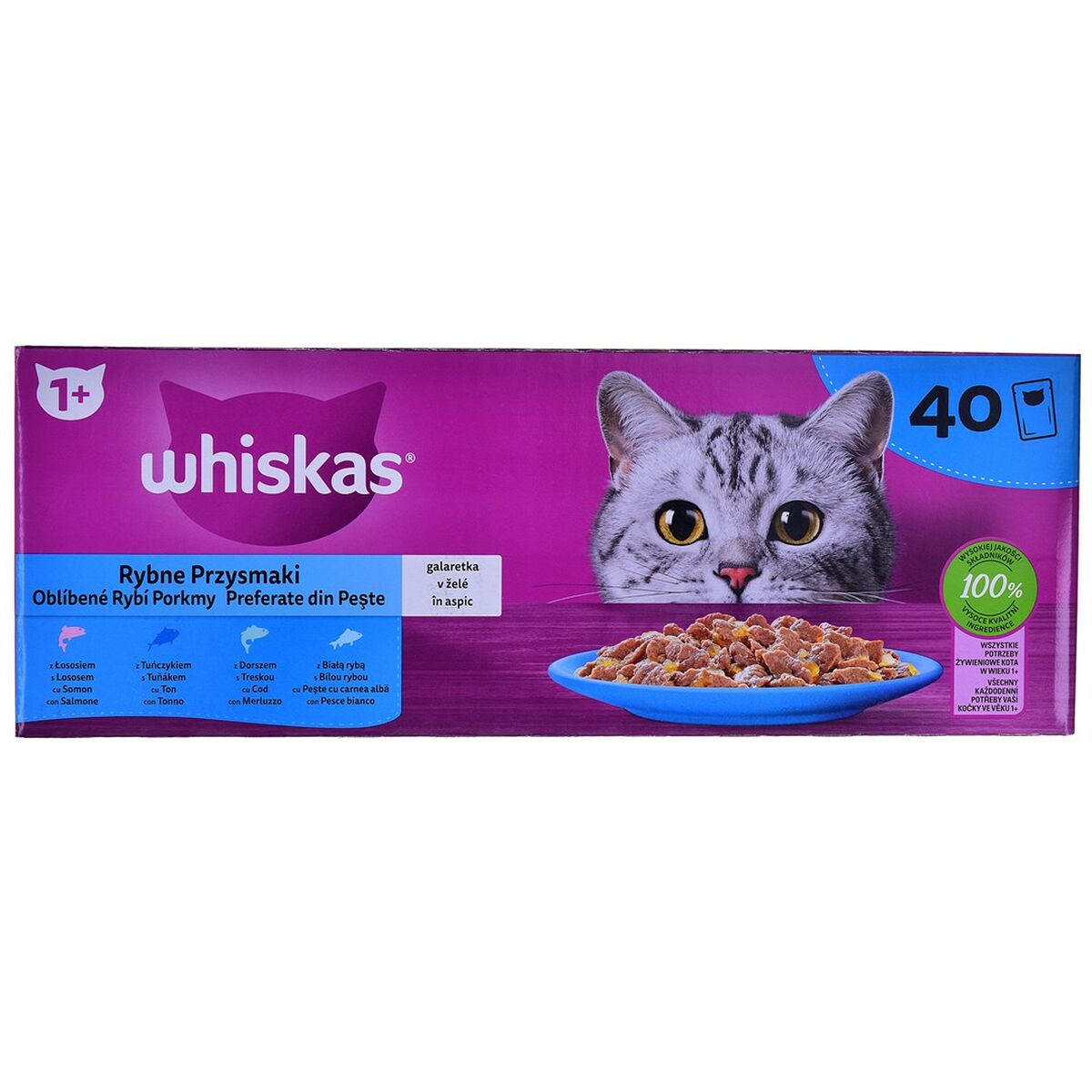 Snack for Cats Whiskas 40 x 85 g Lax Tonfisk Fisk Torsk - 5