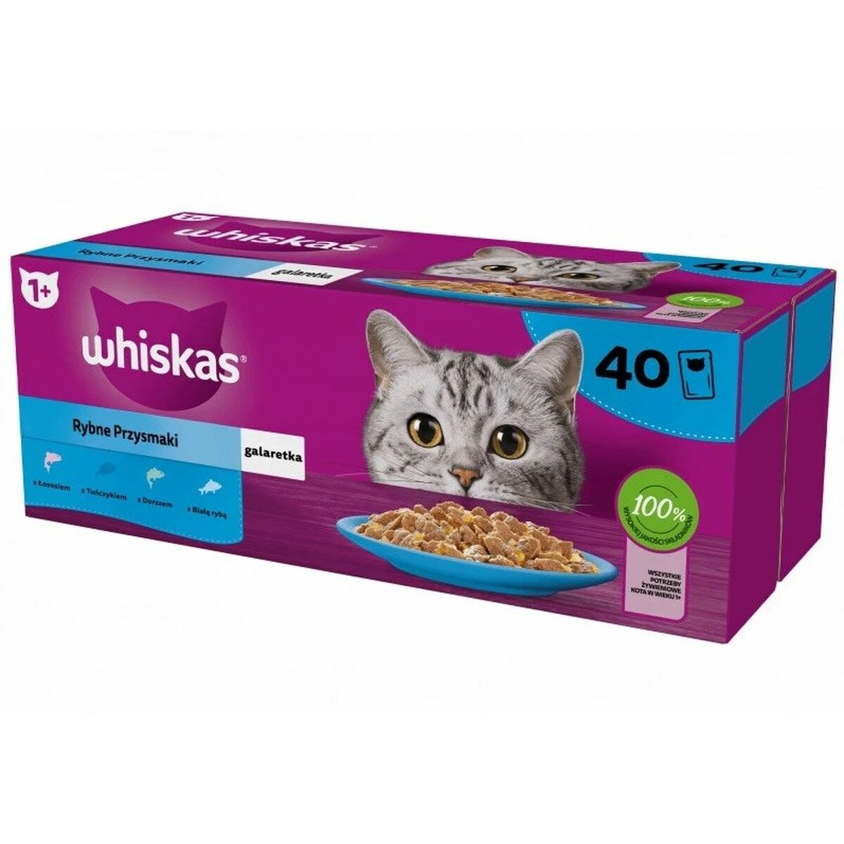 Snack for Cats Whiskas 40 x 85 g Lax Tonfisk Fisk Torsk - 2