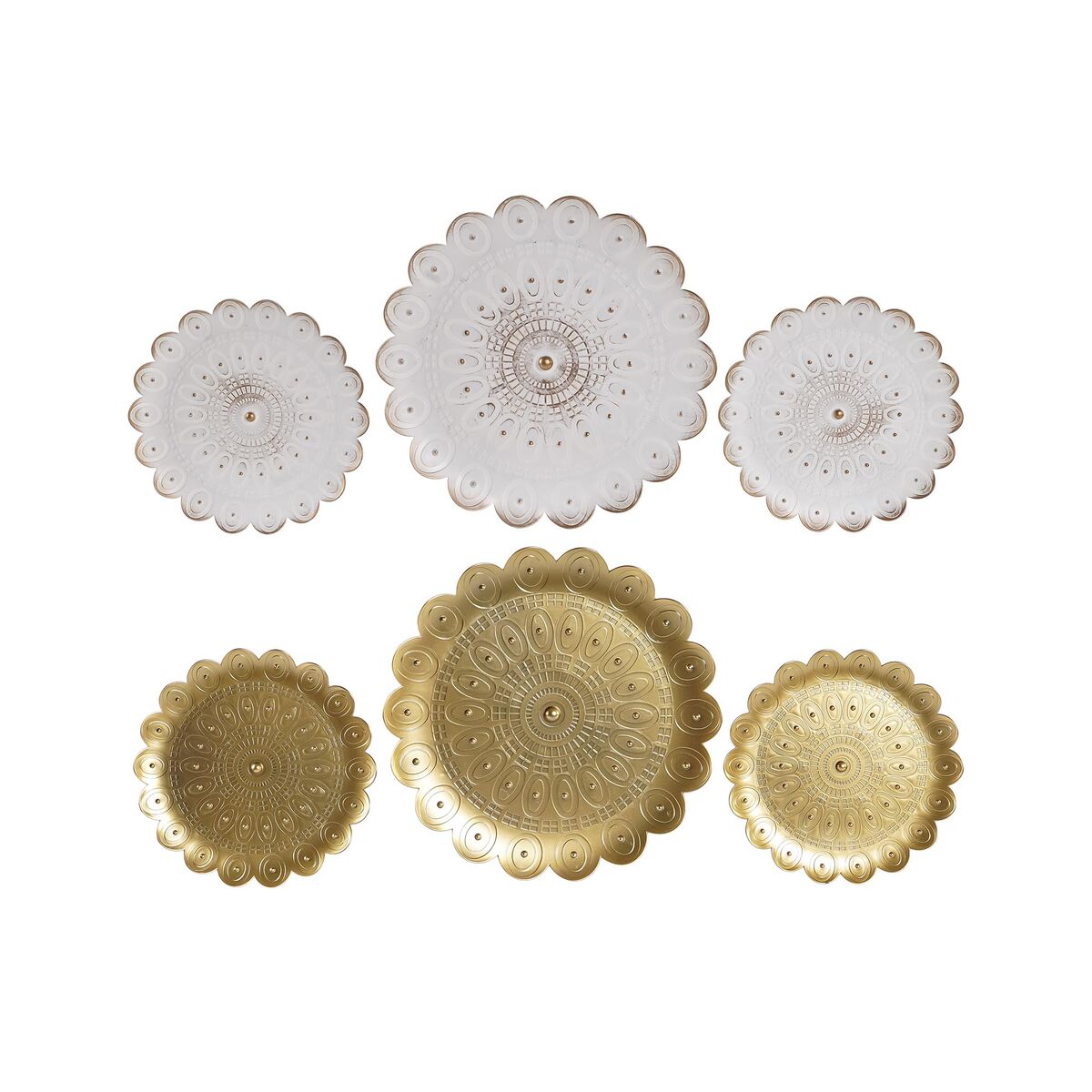 Prydnadsfigur DKD Home Decor (2 antal) Modern (35 x 2 x 35 cm)