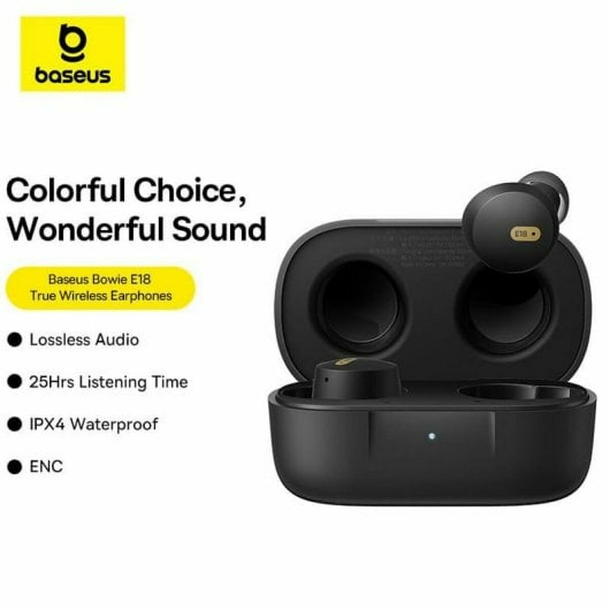 Bluetooth Hörlurar Baseus E18 - 2