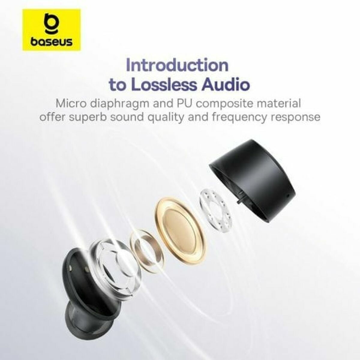 Bluetooth Hörlurar Baseus E18 - 4