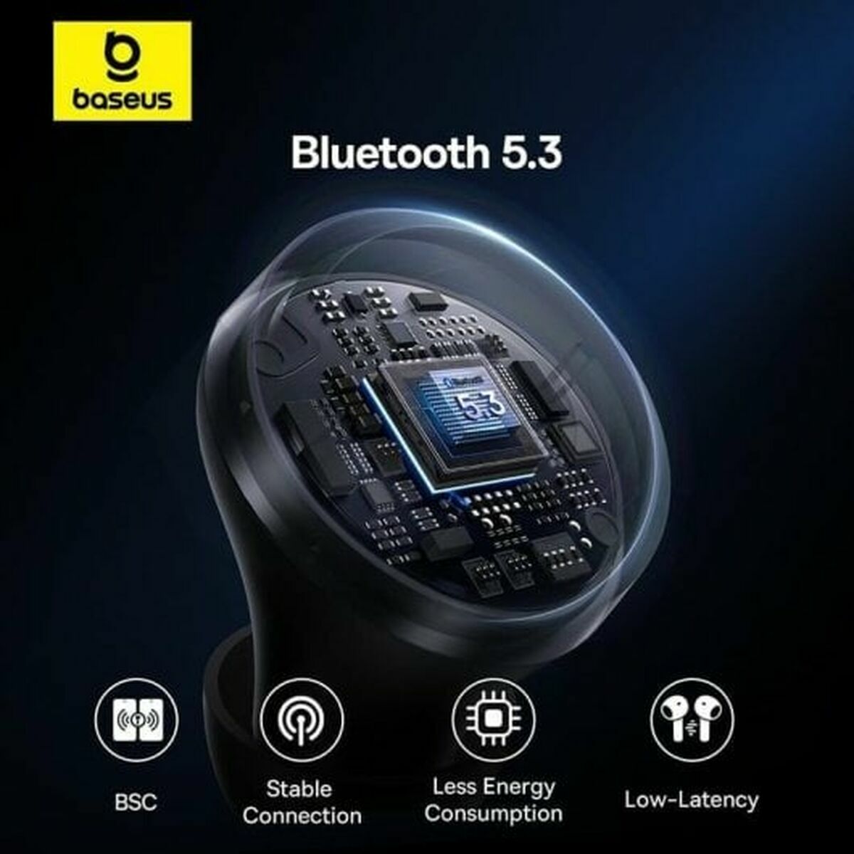 Bluetooth Hörlurar Baseus E18 - 5