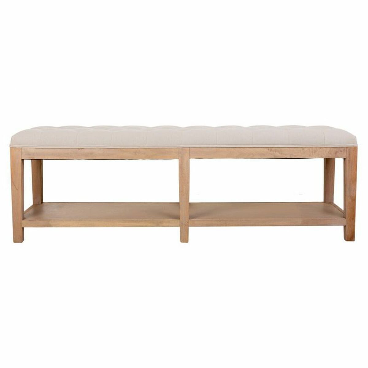 Sittpall Alexandra House Living Grå Kräm 38 x 51 x 150 cm - 3