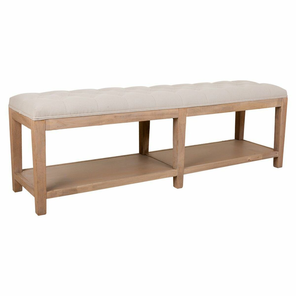 Sittpall Alexandra House Living Grå Kräm 38 x 51 x 150 cm