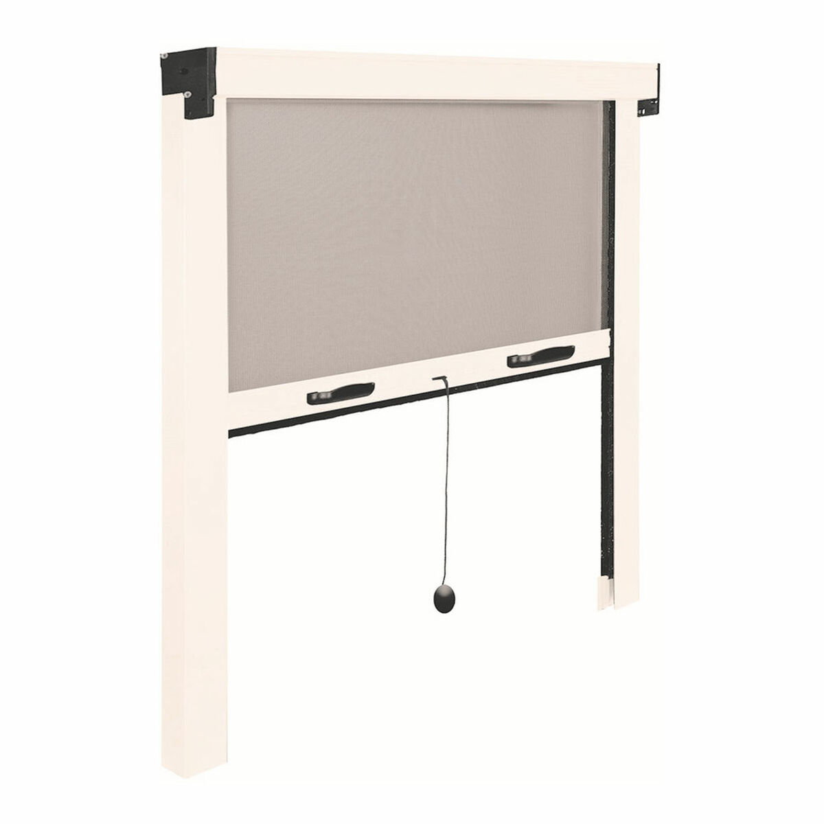 Myggnät IRS Vit 140 x 140 cm Aluminium Glasfiber Fönster Hoprullningsbara