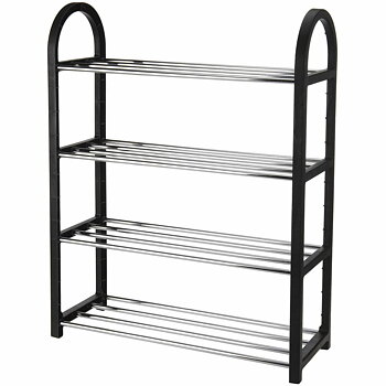 Skoställ 5five Simply Smart Metall Aluminium 50 x 65 x 19 cm 4 Hyllor