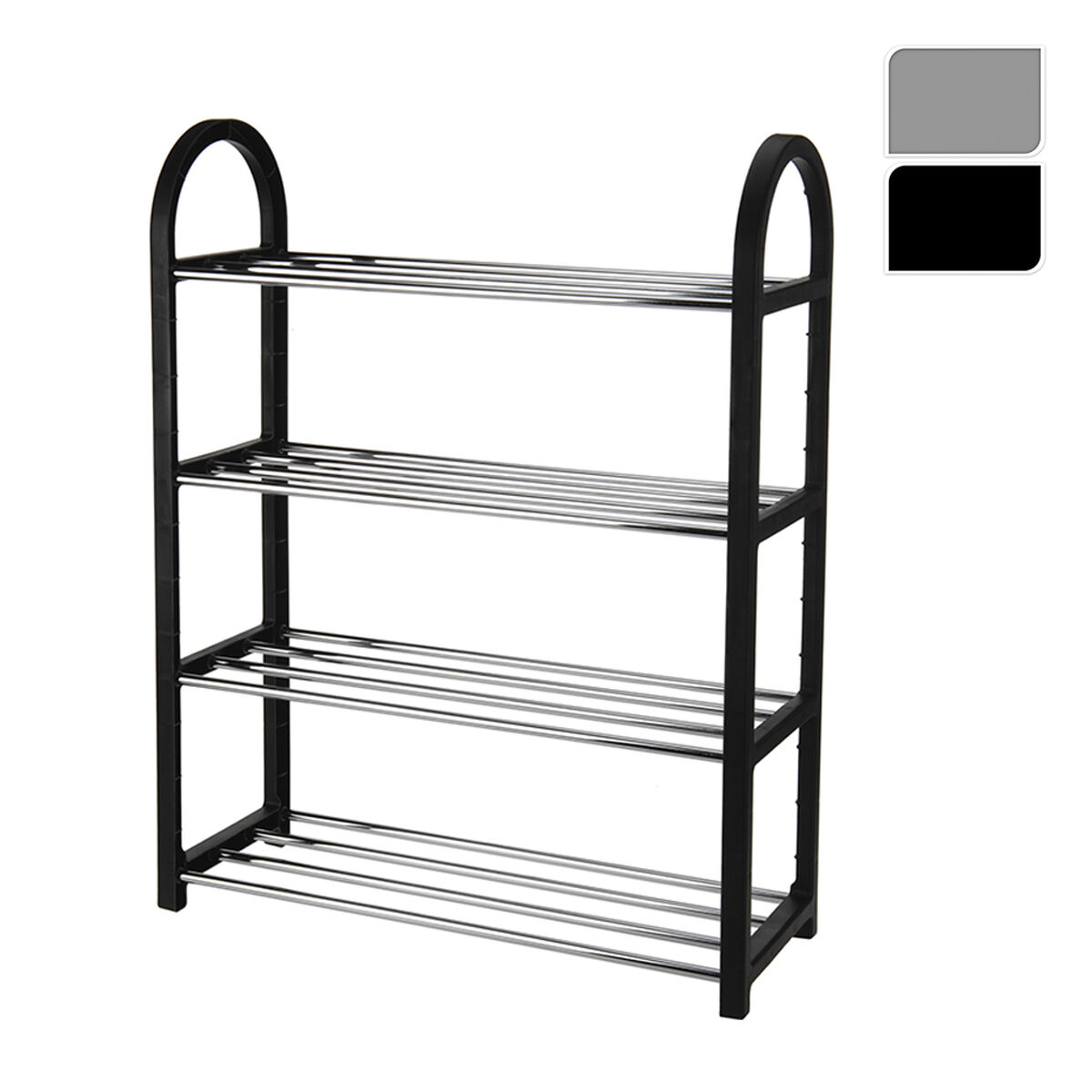 Skoställ 5five Simply Smart Metall Aluminium 50 x 65 x 19 cm 4 Hyllor - 2