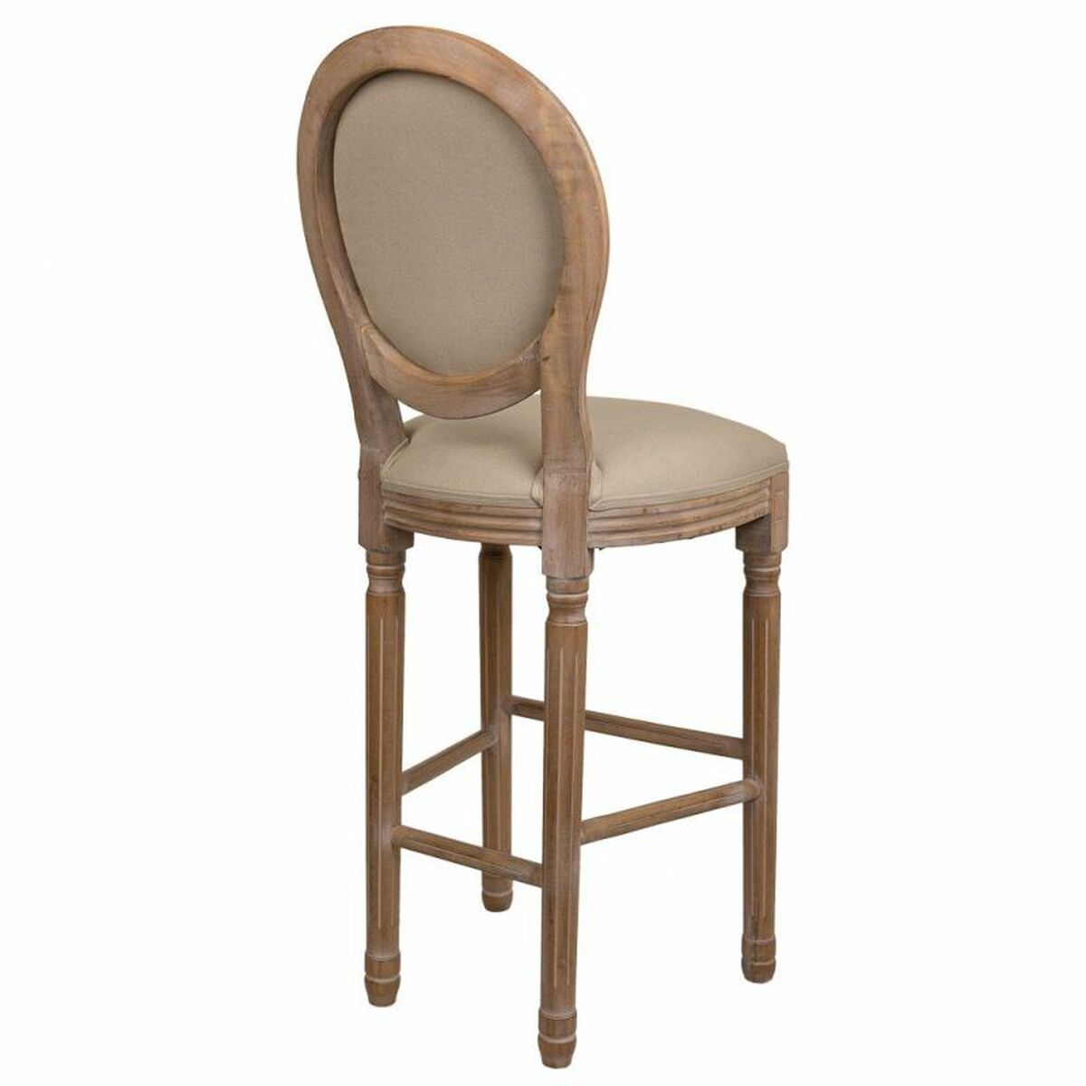 Sittpall Alexandra House Living Brun Kanvas Gummiträ 42 x 121 x 48 cm - 6