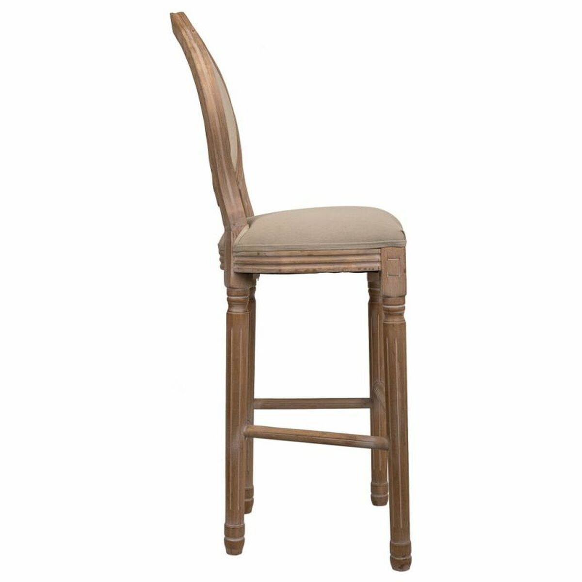 Sittpall Alexandra House Living Brun Kanvas Gummiträ 42 x 121 x 48 cm - 3