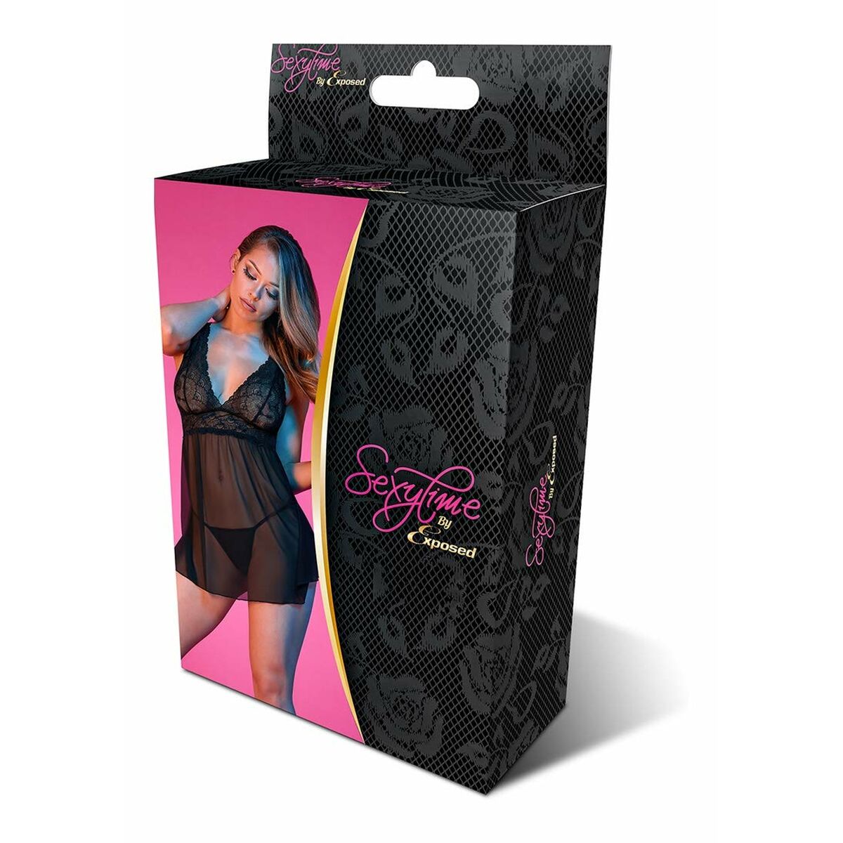 Babydoll Exposed Svart L/XL