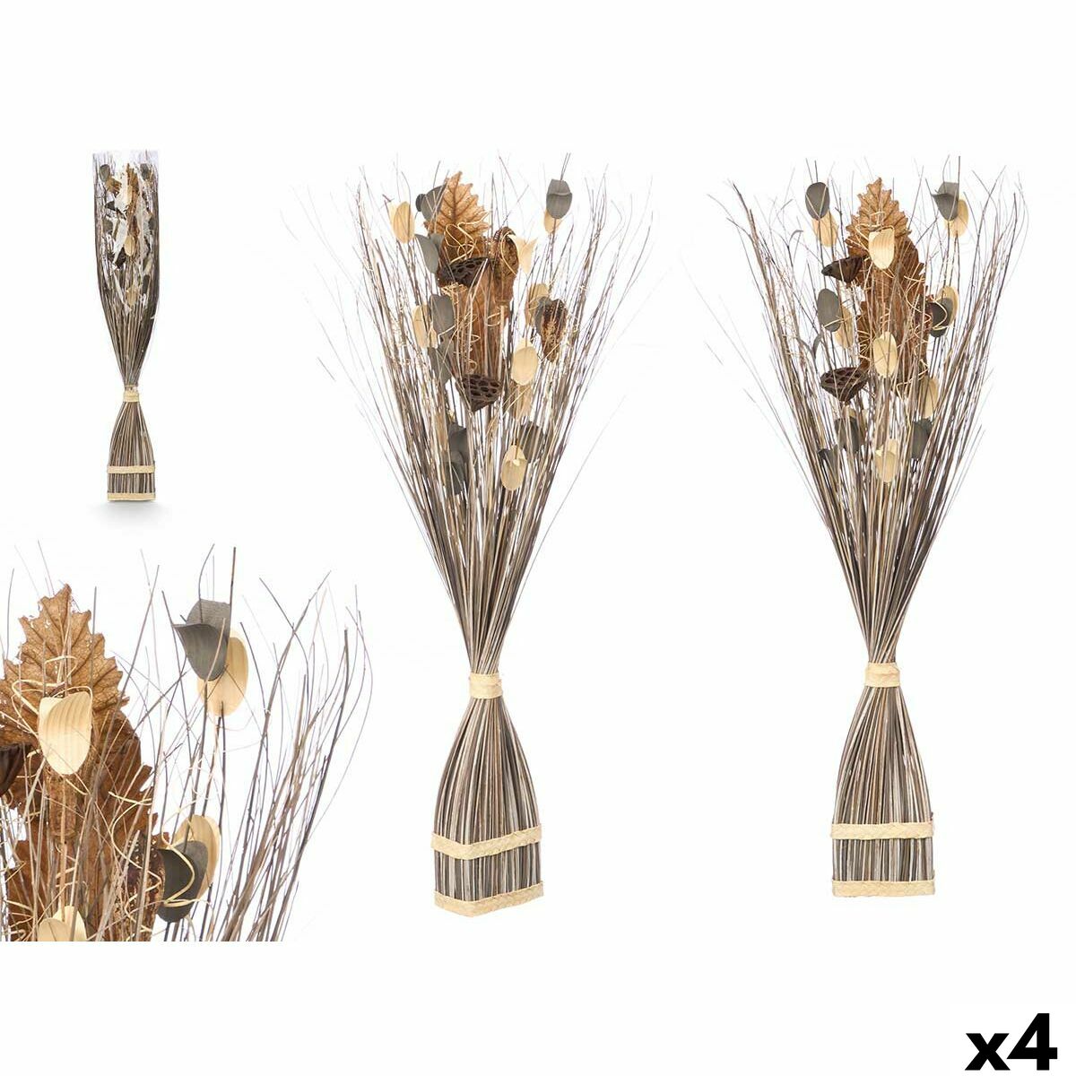 Dekorativ blomma Gift Decor Grå 14 x 100 x 10 cm 8 x 100 x 18 cm (4 antal)