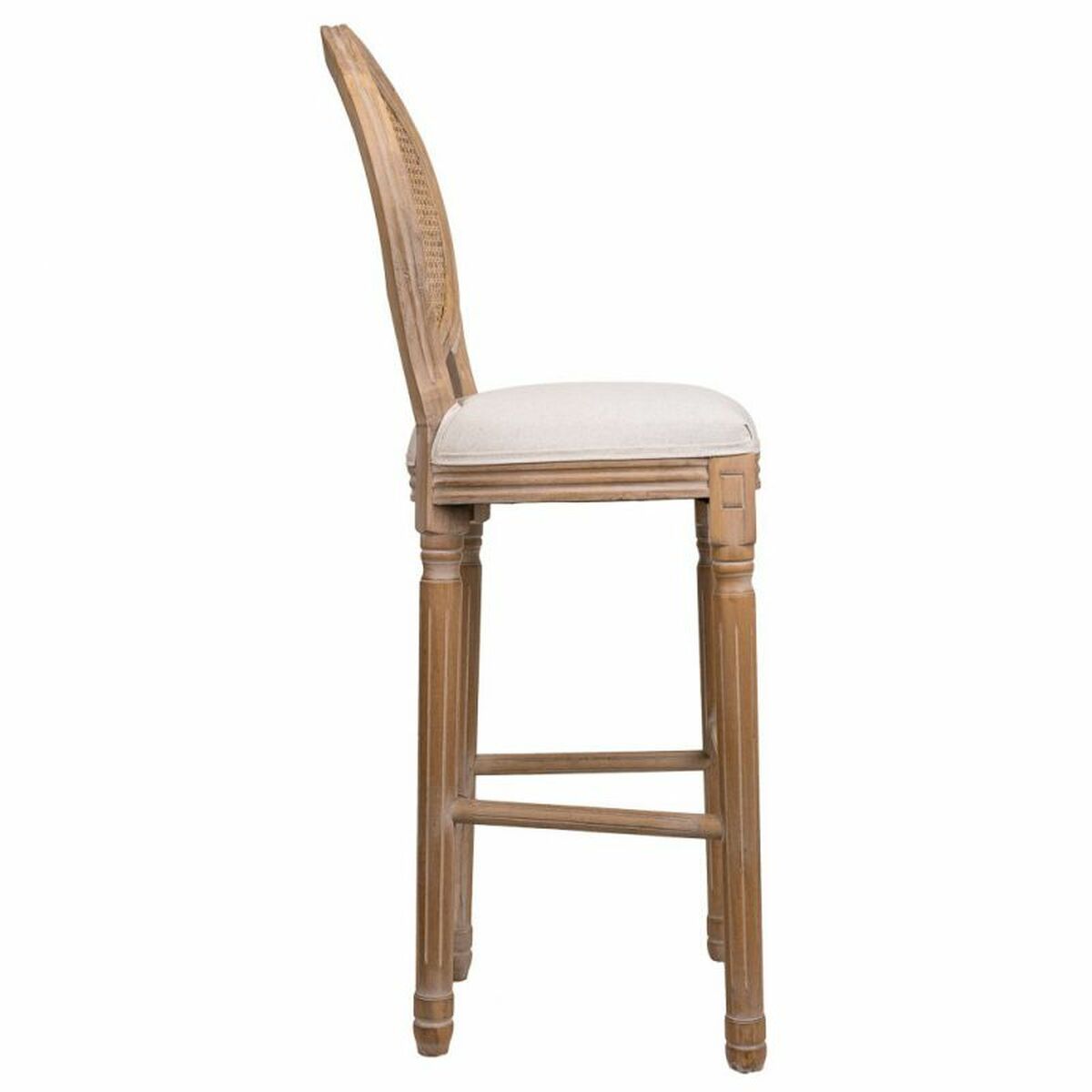 Sittpall Alexandra House Living Kräm Rattan Gummiträ 42 x 121 x 48 cm - 3
