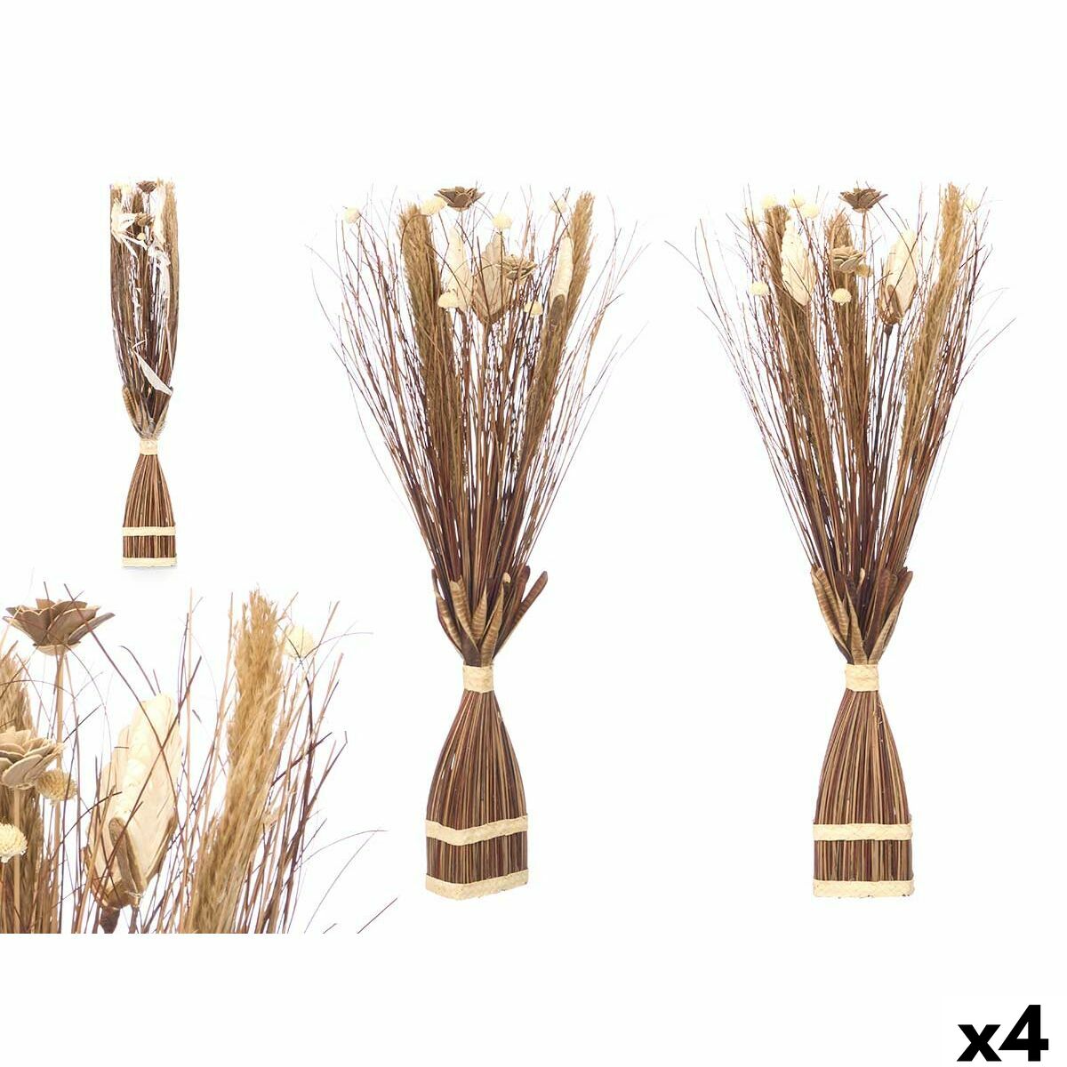 Dekorativ blomma Gift Decor Brun 14 x 100 x 10 cm 8 x 100 x 18 cm (4 antal)