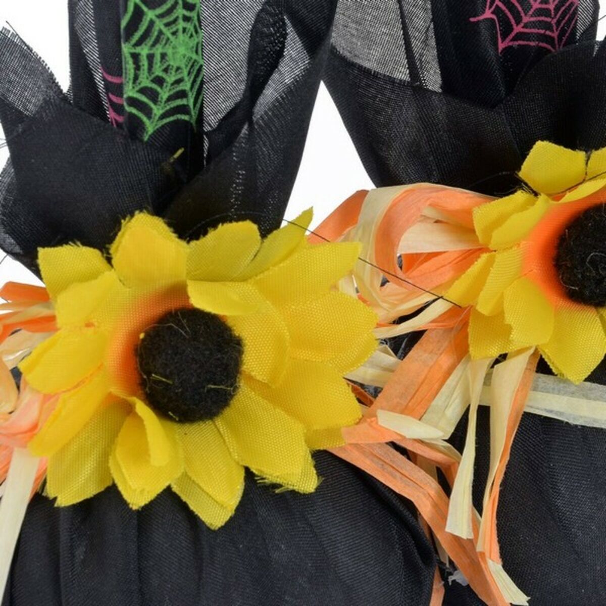 Halloweendekorationer DKD Home Decor Organza Polyester Pumpa (50 x 92 cm) (2 pcs) - 4