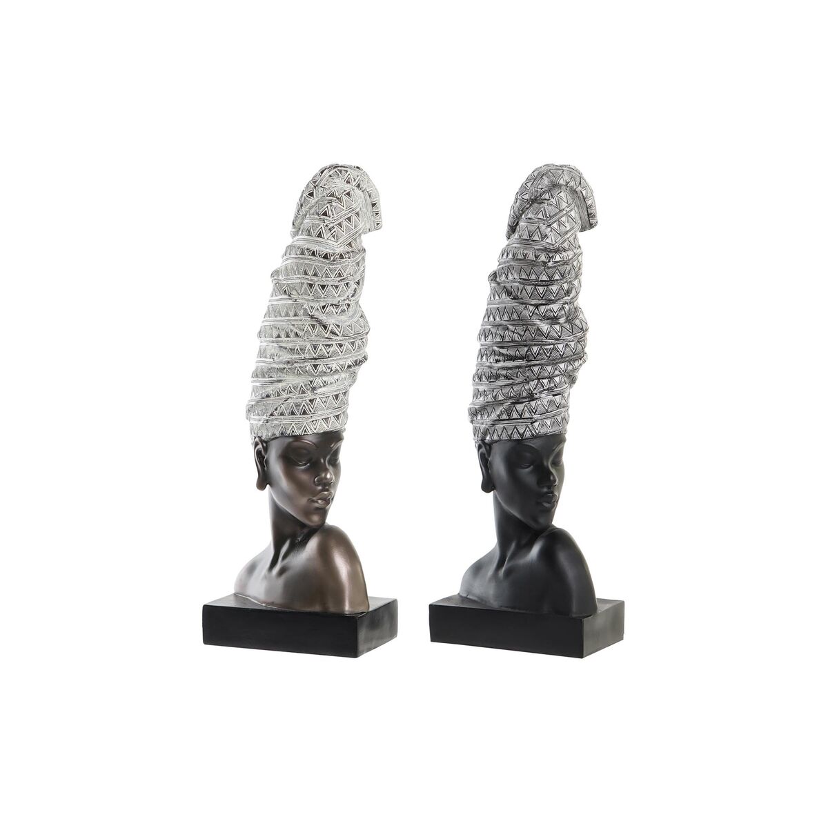 Prydnadsfigur DKD Home Decor Harts Afrikanska (15,5 x 13,5 x 42 cm) (2 antal)
