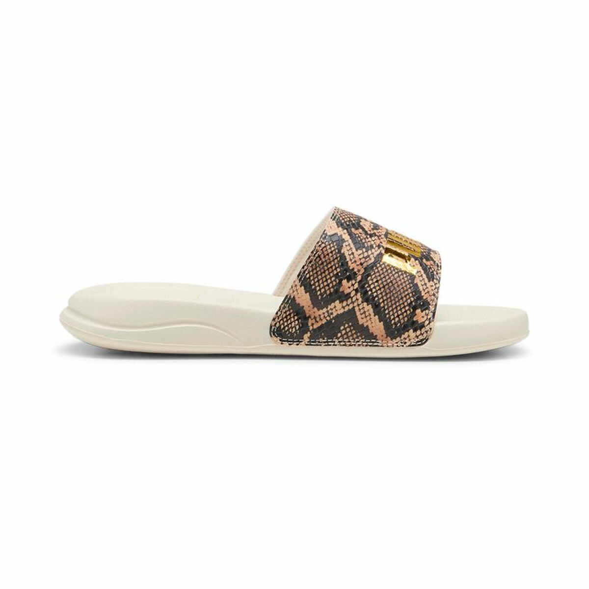 Strandtofflor för kvinnor Puma Popcat 20 Snake Chic Beige