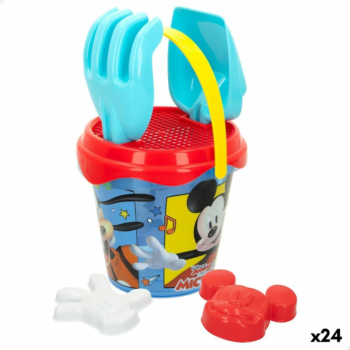 Strandleksaker set Mickey Mouse Ø 14 cm Plast (24 antal) - 6