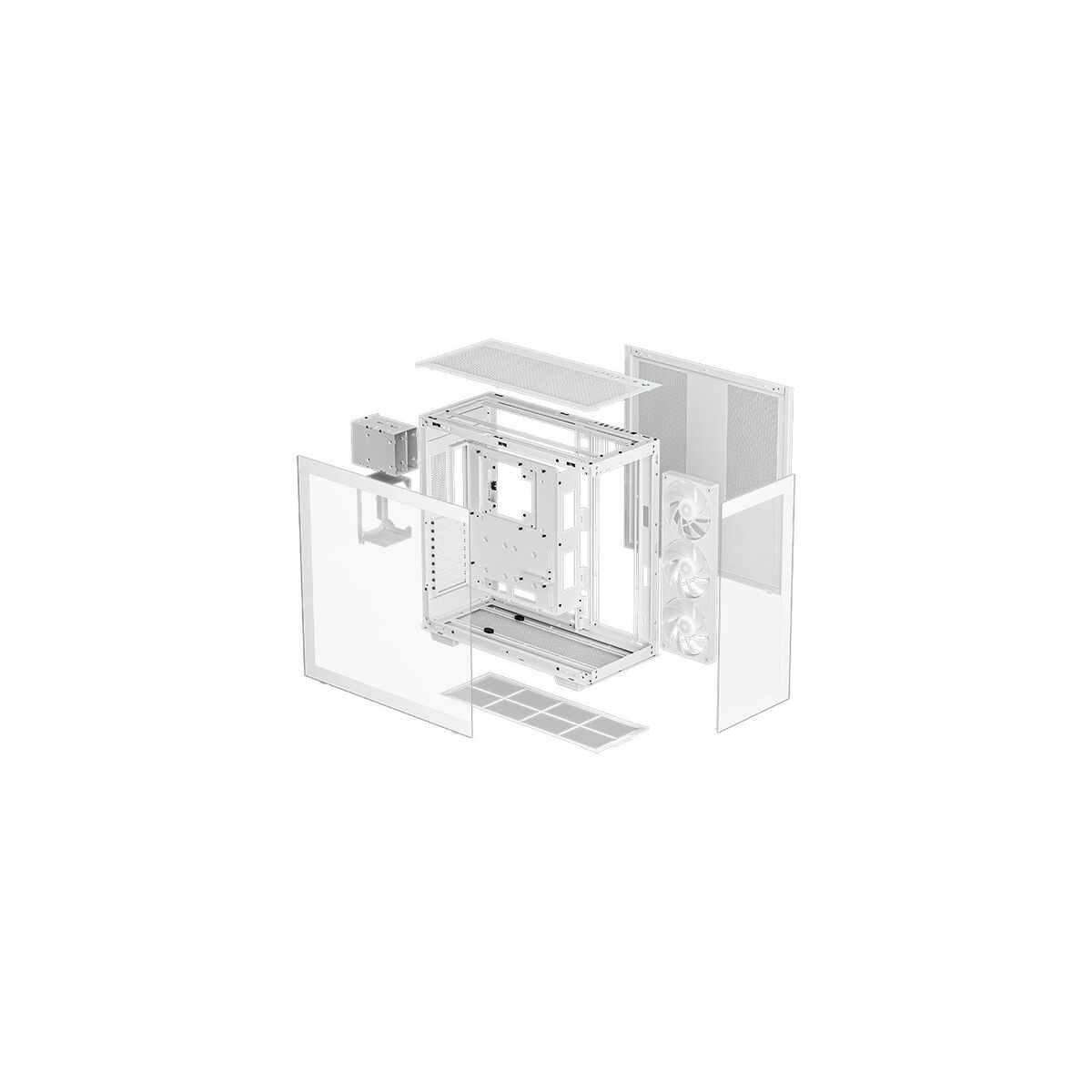 ATX Semitorn DEEPCOOL CH780 Vit - 2