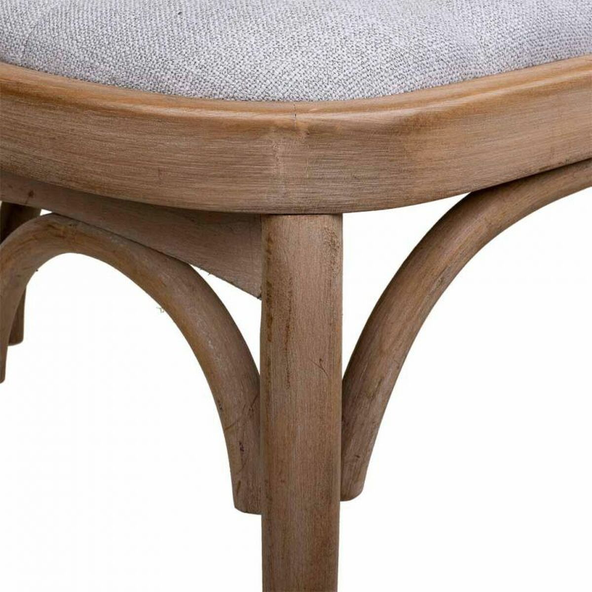 Sittpall Alexandra House Living Grå Gummiträ 37 x 47 x 110 cm - 7