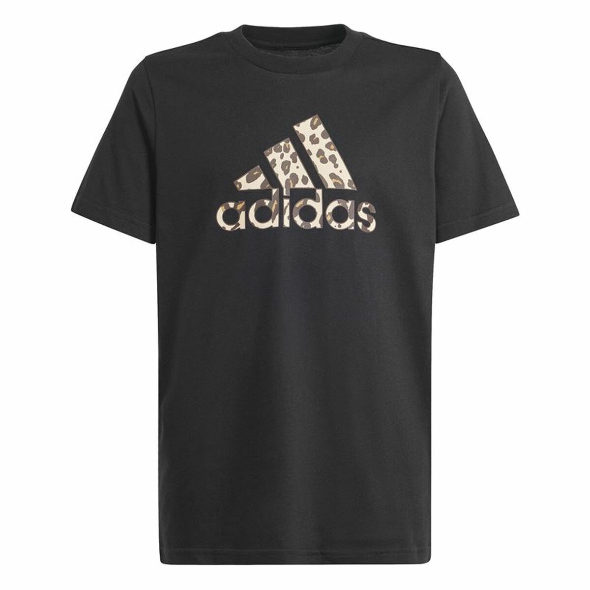 Barn T-shirt med kortärm Adidas Animal Svart