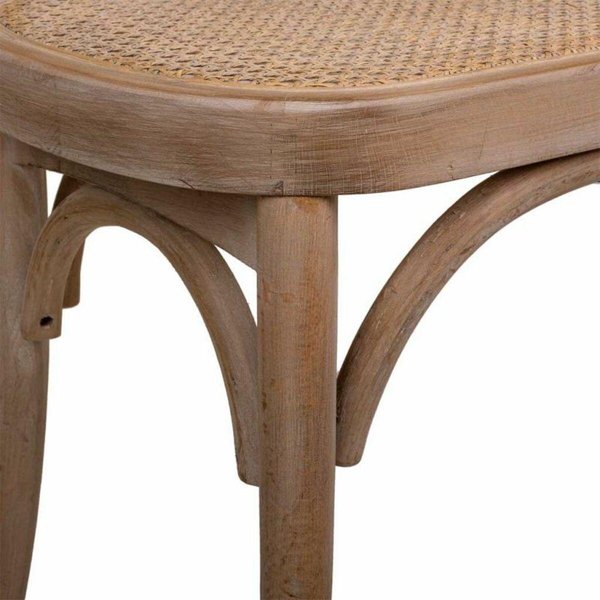Sittpall Alexandra House Living Brun Rattan Gummiträ 37 x 47 x 110 cm - 7