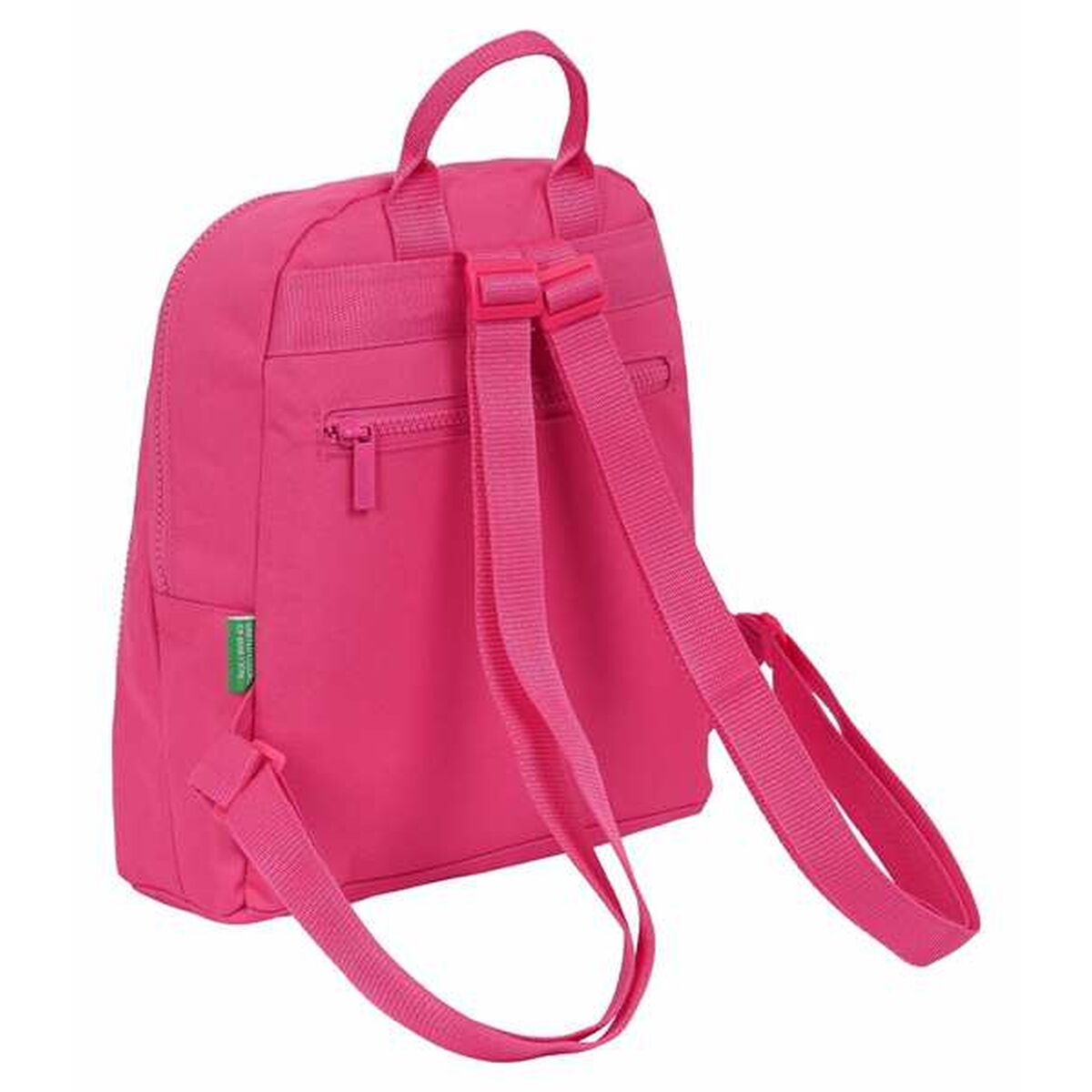 Ryggsäck Casual Benetton Raspberry Fuchsia 25 x 30 x 13 cm - 2