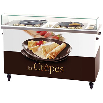 Mobil försäljningsdisk för våfflor "les Crêpes"