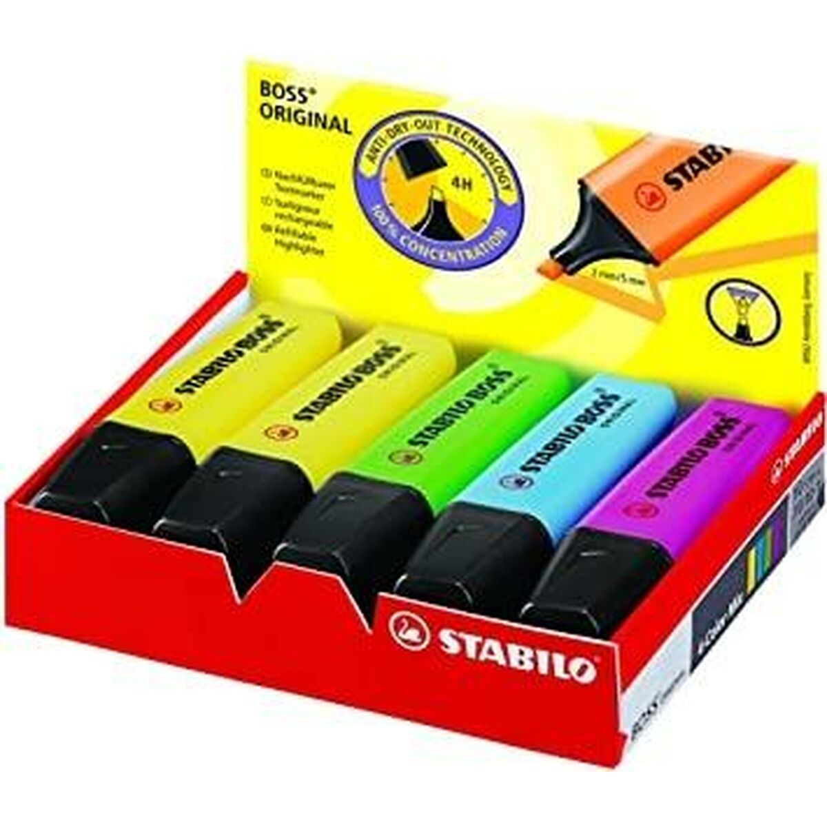 Fluorescerande markörsuppsättning Stabilo Boss Original 10 Delar Multicolour - 2
