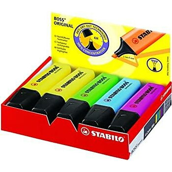 Fluorescerande markörsuppsättning Stabilo Boss Original 10 Delar Multicolour