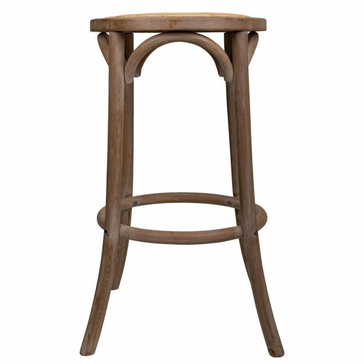 Sittpall Alexandra House Living Brun Rattan Gummiträ 38 x 75 x 38 cm - 2