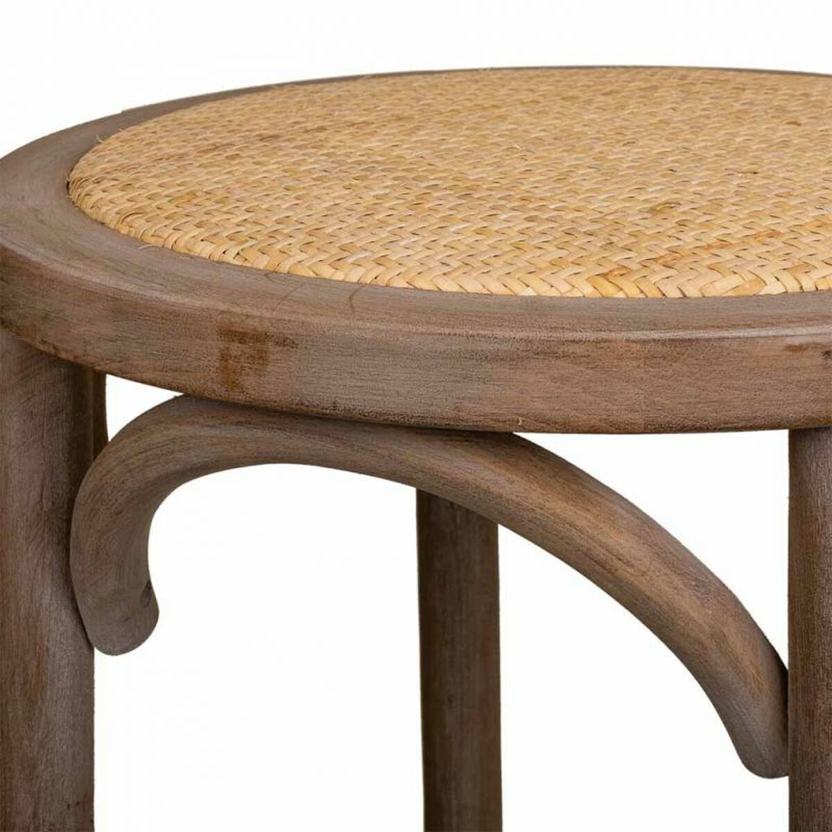 Sittpall Alexandra House Living Brun Rattan Gummiträ 38 x 75 x 38 cm - 4