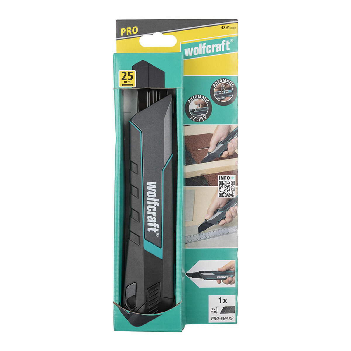Brytbladskniv Wolfcraft Metall 25 mm - 2