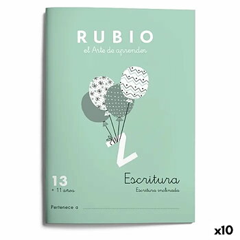 Writing and calligraphy notebook Rubio Nº13 A5 spanska 20 Blad (10 antal)
