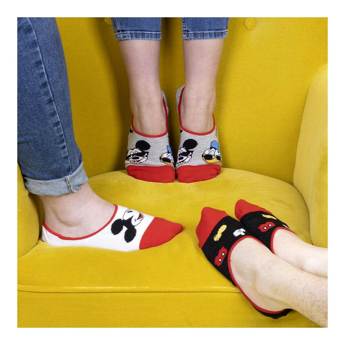 Strumpor Mickey Mouse Unisex 3 par - 4