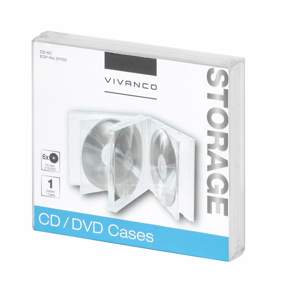Förvaringslåda Vivanco CD 4B (Renoverade B)