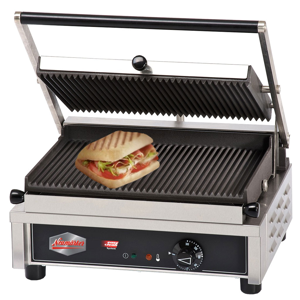 Multi Kontaktgrill II - topp / botten räfflade