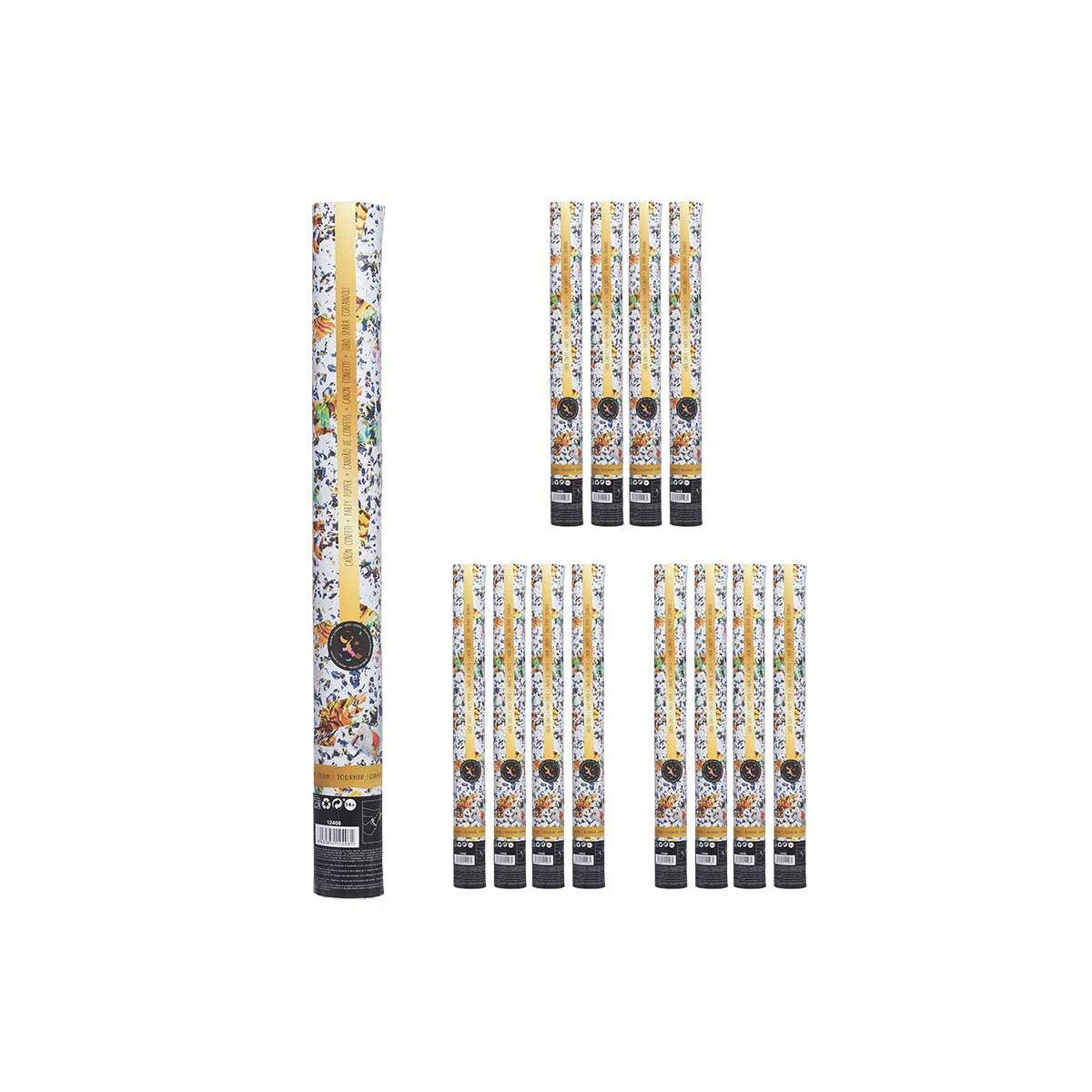 Konfettikanon 9901-80 Multicolour Papper Papp Plast 5 x 79 x 5 cm (12 antal) - 2