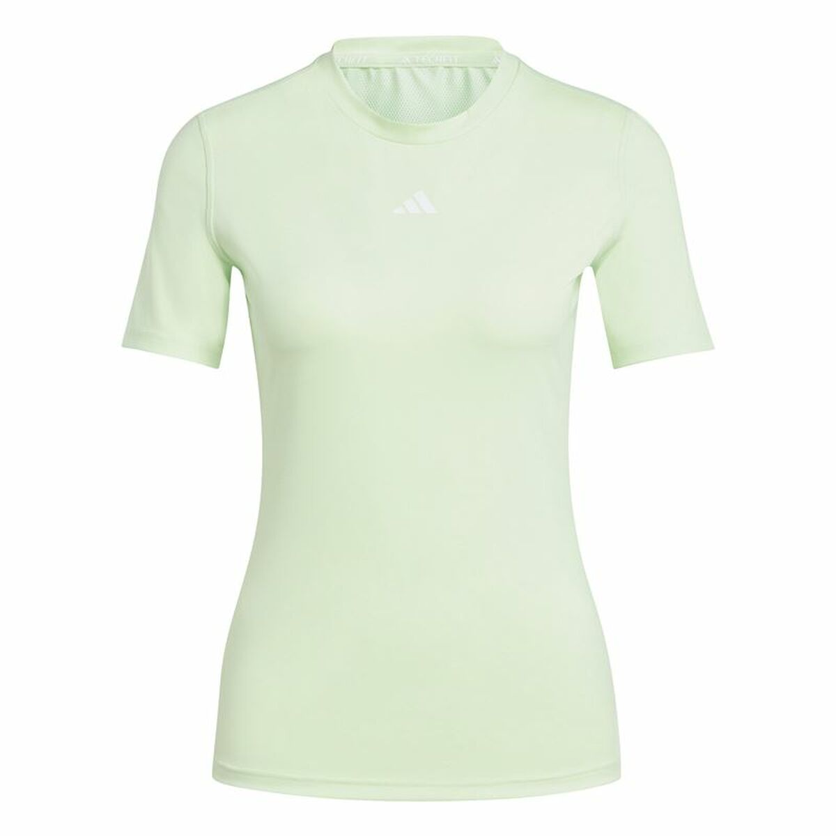 T-shirt med kortärm Dam Adidas Essentials Techfit Train Limegrön Ljusgrön