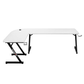 Skrivbord Gaming Huzaro HZ-Hero 7.0 Vit Svart Kolfiber 154 x 72,5 x 117 cm