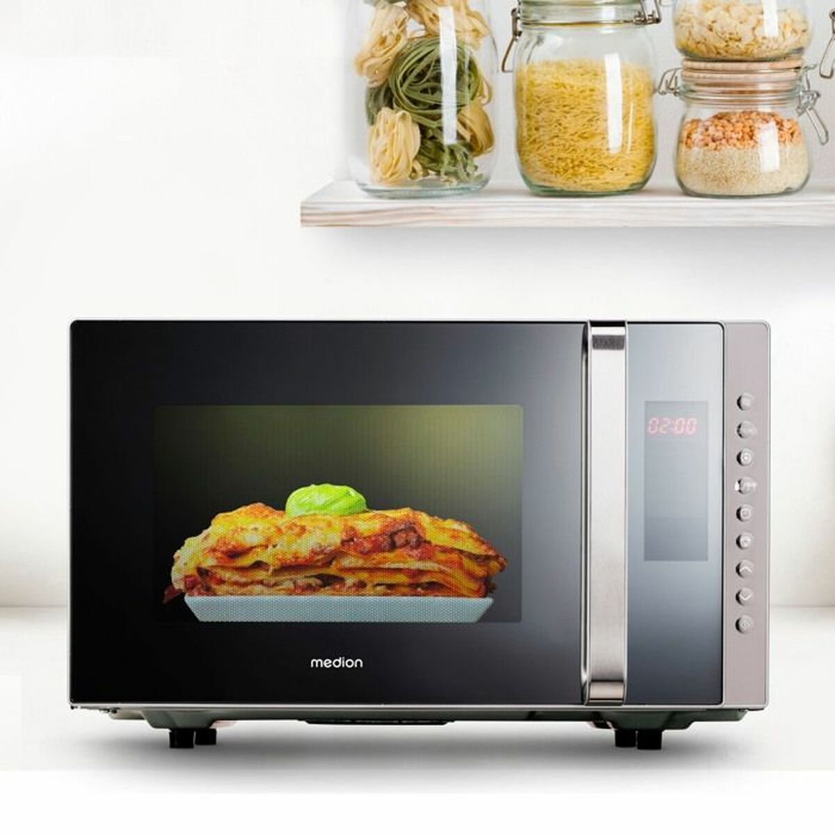 Mikrovågsugnen Medion MD17495 Grå 800 W 23 L - 2
