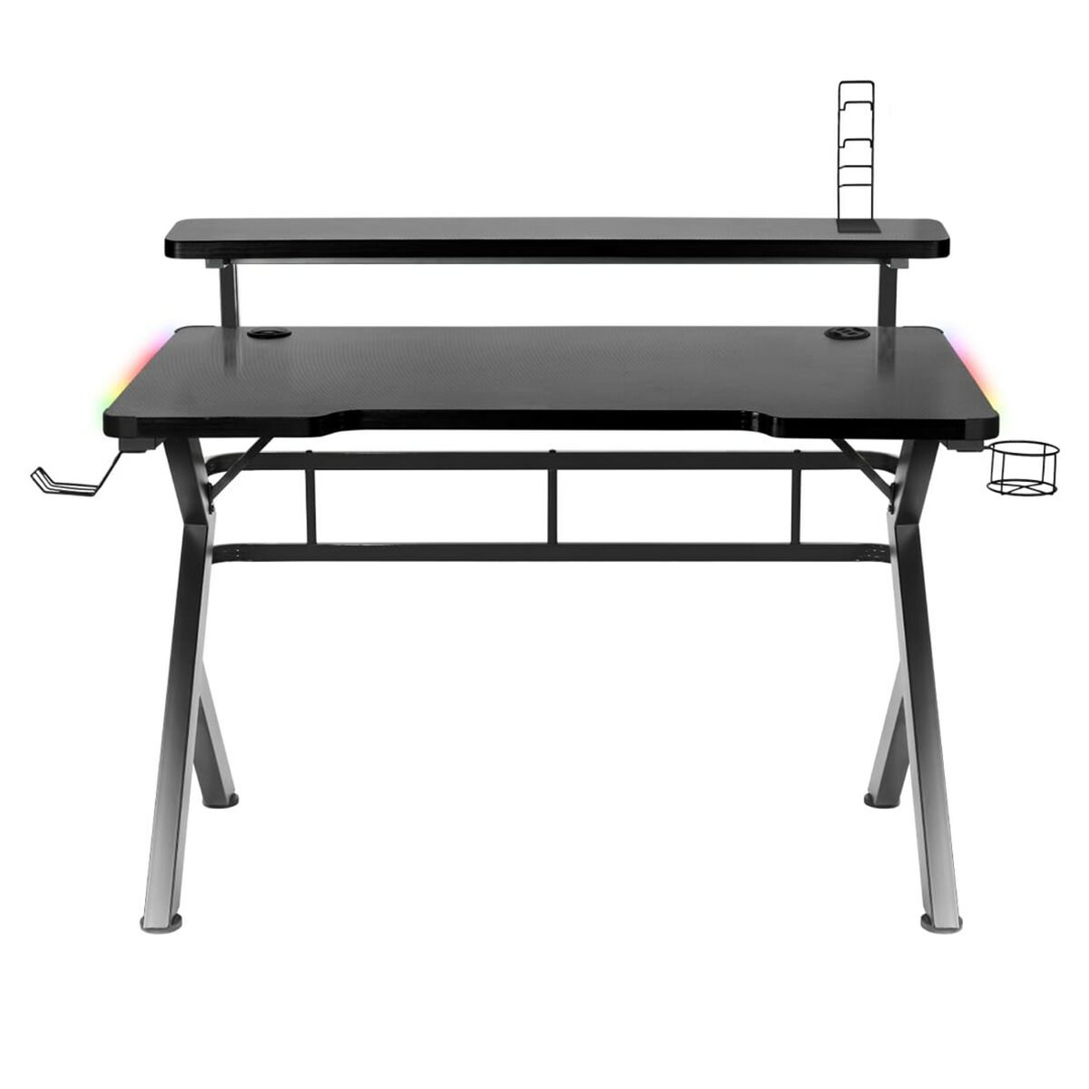 Skrivbord Gaming Huzaro HZ-Hero 5.0 RGB Svart Stål Kolfiber 116 x 69,5 x 59 cm - 5