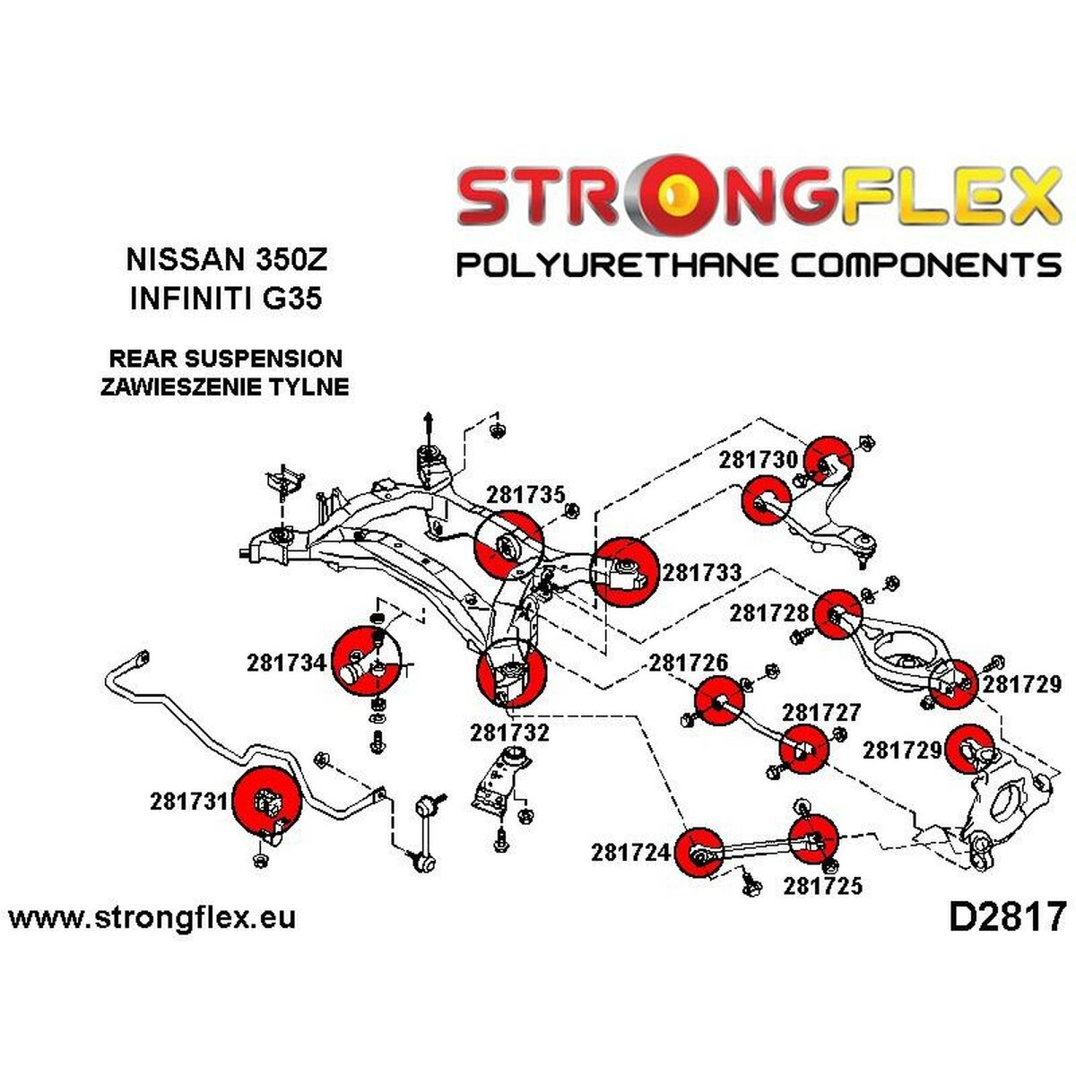 Silentblock Strongflex STF281735A Bakre - 3