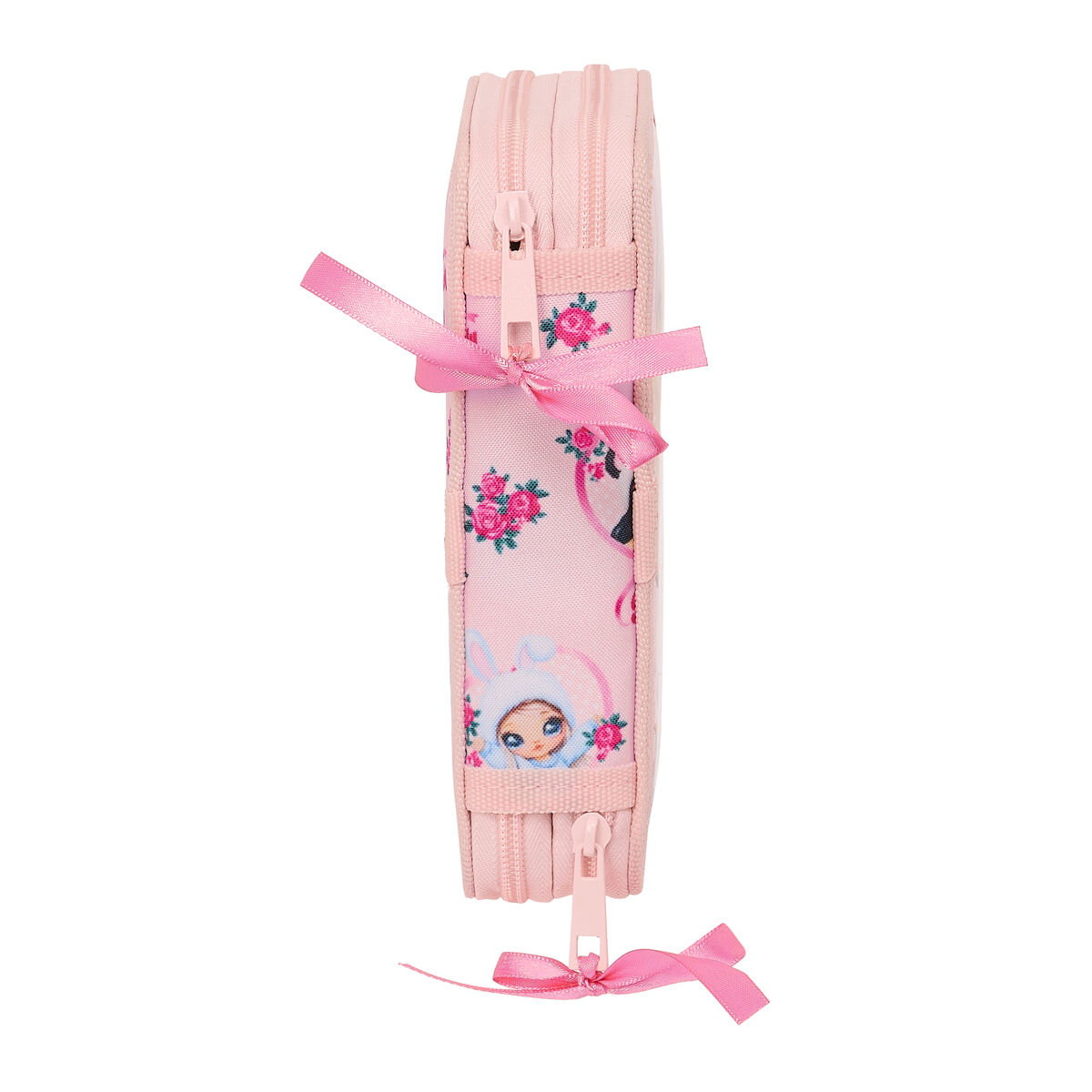 Dubbelt pennfodral Na!Na!Na! Surprise Fabulous Rosa 12.5 x 19.5 x 4 cm (28 Delar) - 3