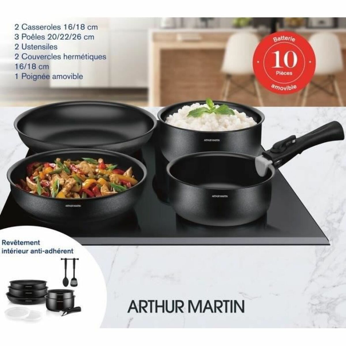 Kastrullset Arthur Martin - 2