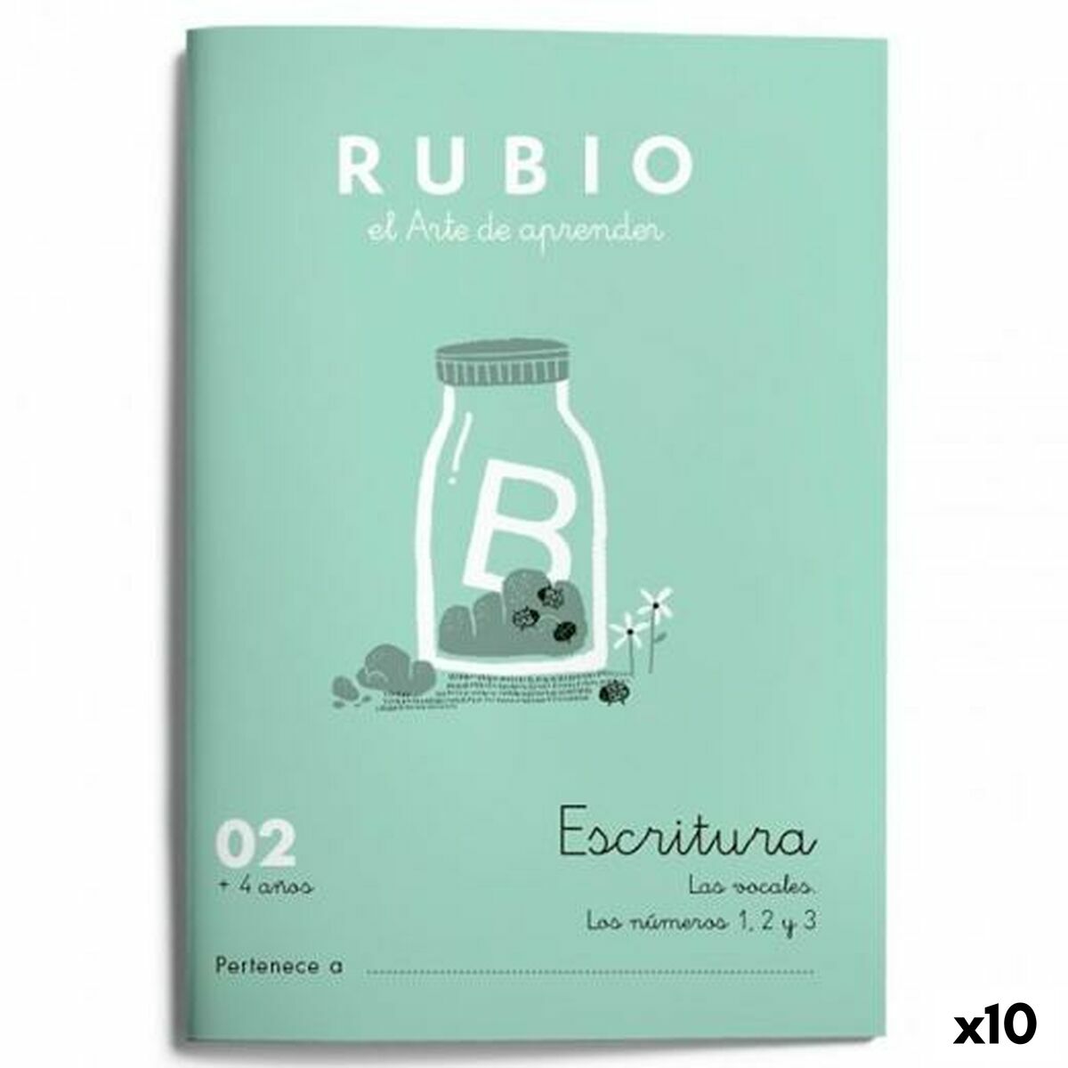 Writing and calligraphy notebook Rubio Nº02 A5 spanska 20 Blad (10 antal)