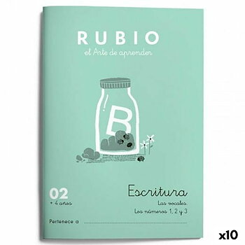 Writing and calligraphy notebook Rubio Nº02 A5 spanska 20 Blad (10 antal)