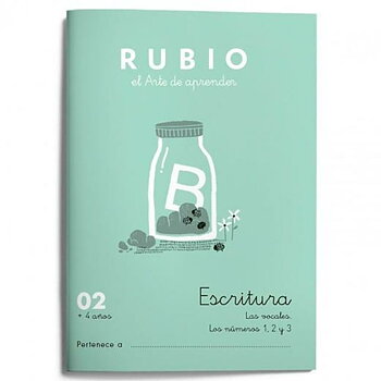 Writing and calligraphy notebook Rubio Nº02 A5 spanska 20 Blad (10 antal)