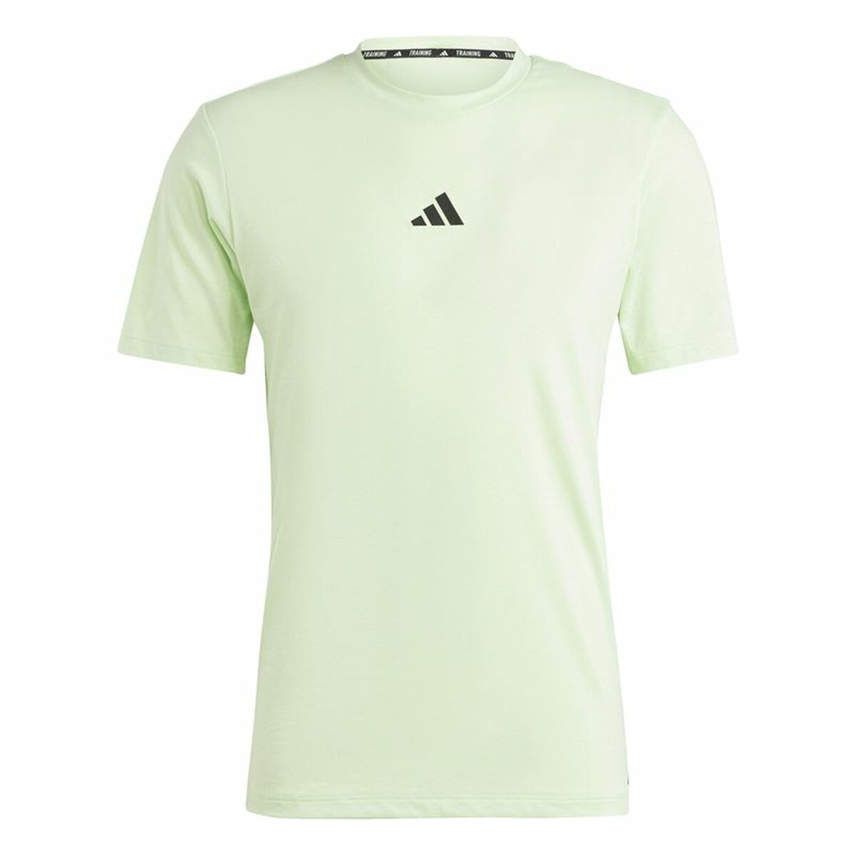 T-shirt med kortärm Herr Adidas Essentials Wo Logo Limegrön