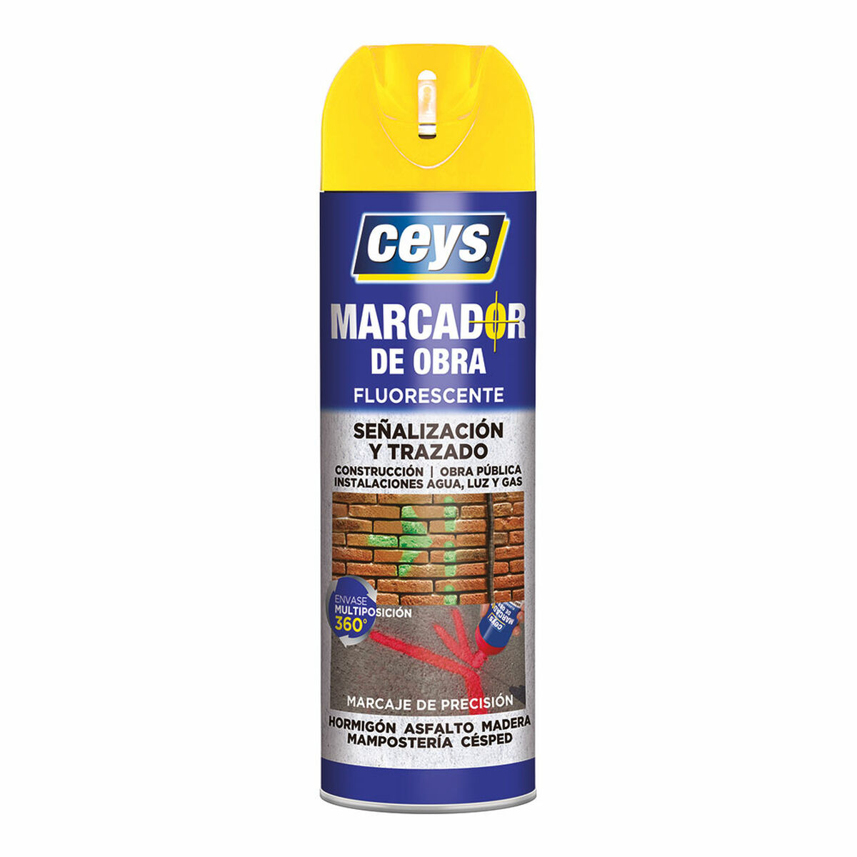 Sprejfärg Ceys Gul 500 ml Fluorescerande - 2