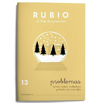 Matematik övningsbok Rubio Nº 13 A5 spanska 20 Blad (10 antal)
